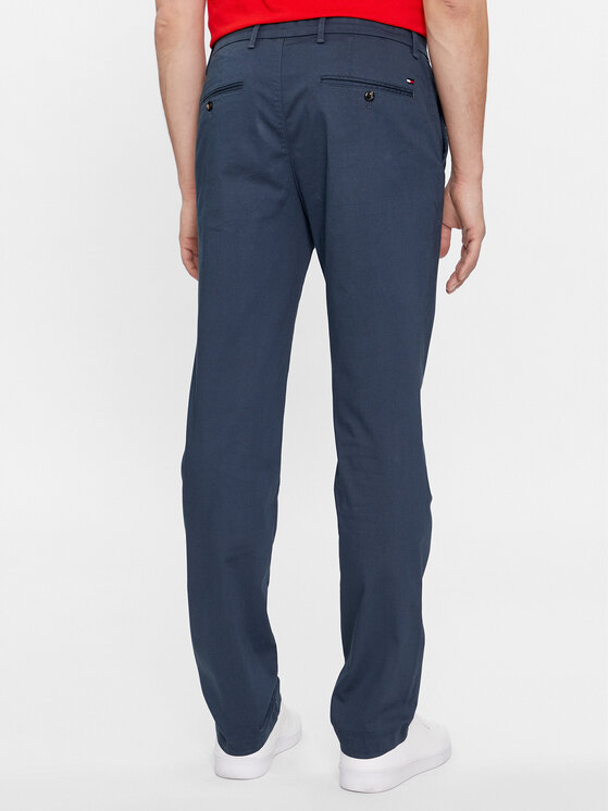 Tommy Hilfiger Tommy Hilfiger Chino nohavice Denton MW0MW33938 Tmavomodrá Slim Fit