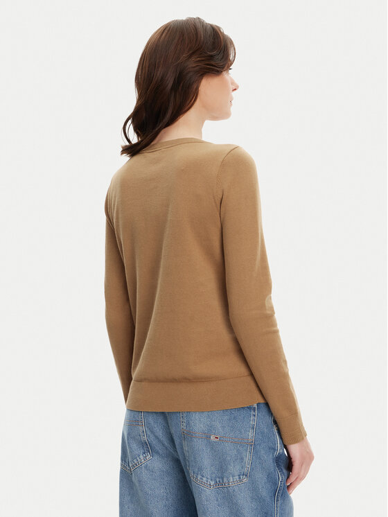 Tommy Hilfiger Tommy Hilfiger Džemper WW0WW40099 Smeđa Regular Fit