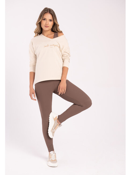 Volcano Volcano Longsleeve L17220-W24 Biały Regular Fit