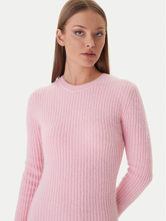 Patrizia Pepe Patrizia Pepe Плетена рокля 2A2996 K294 Розов Regular Fit