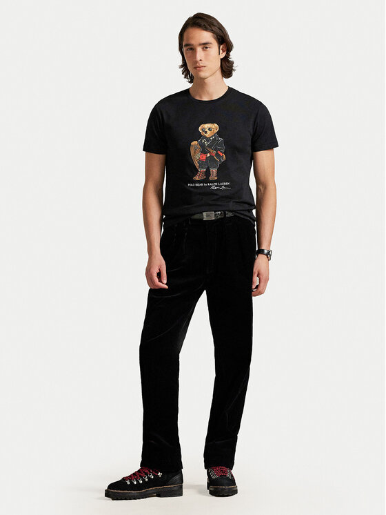 Polo Ralph Lauren Polo Ralph Lauren T-shirt 710P00094001 Crna Custom Slim Fit