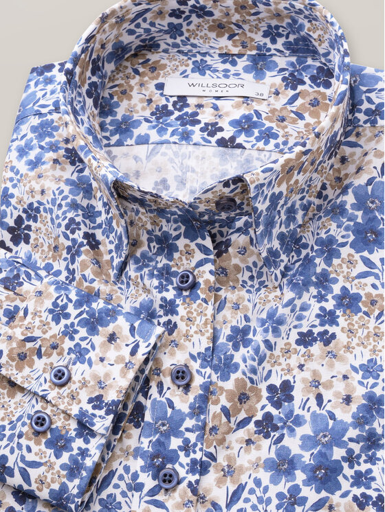 Willsoor Willsoor Koszula 61337 Niebieski Regular Fit