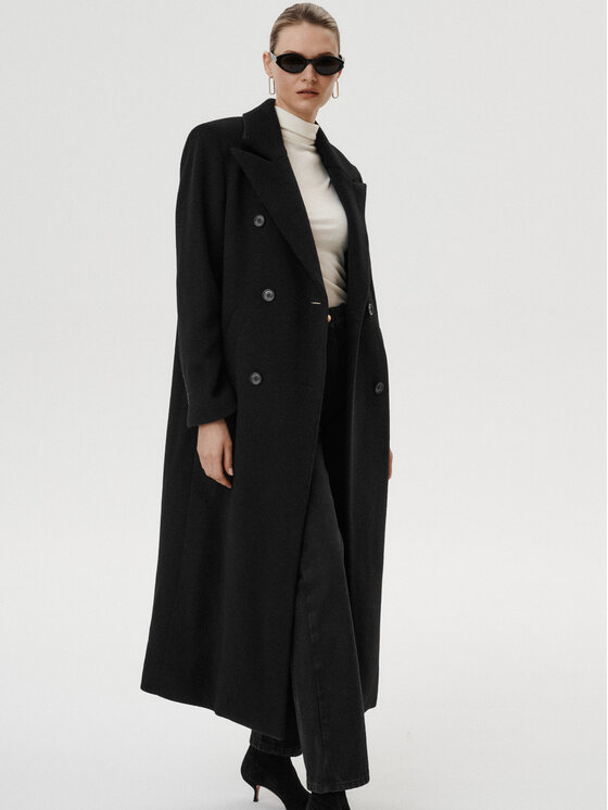 MARI PRETI MARI PRETI Cappotto Caldessa Nero Regular Fit