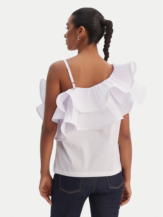 Fracomina Fracomina Bluse FR26ST2004W697F9 Weiß Regular Fit