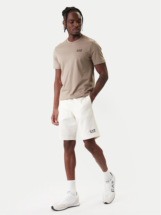 EA7 Emporio Armani EA7 Emporio Armani Szorty sportowe 8NPS65 PJVRZ U0004 Écru Regular Fit