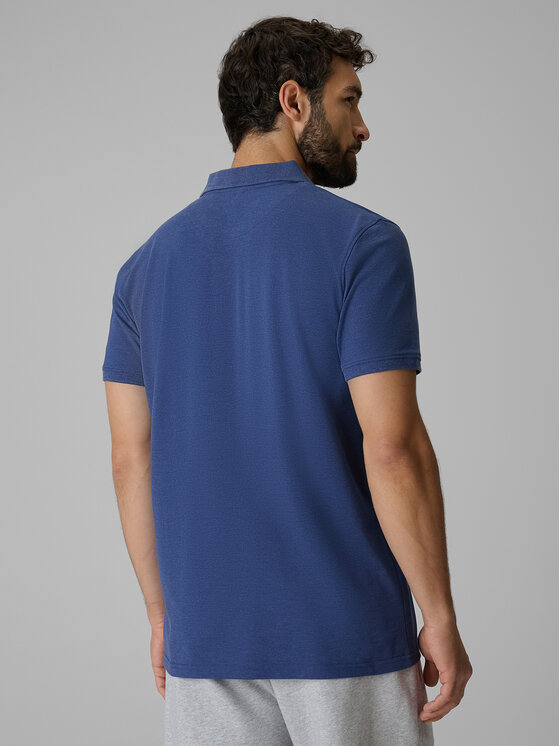 4F 4F Polo BASIC+ Granatowy Regular Fit