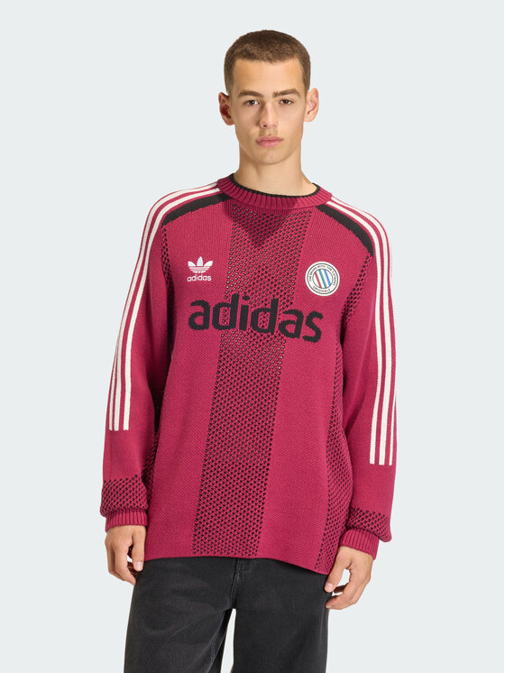 adidas adidas Longsleeve 158369 Czerwony Loose Fit
