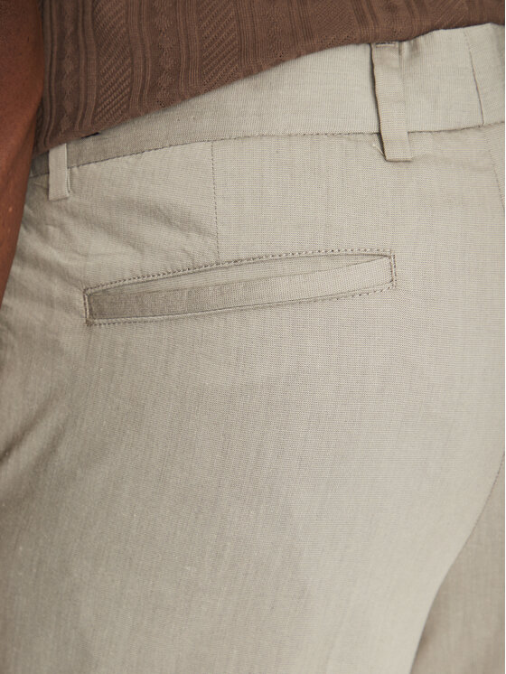 BOSS BOSS Hlače iz tkanine P-Kaiton1 50538828 Bež Slim Fit