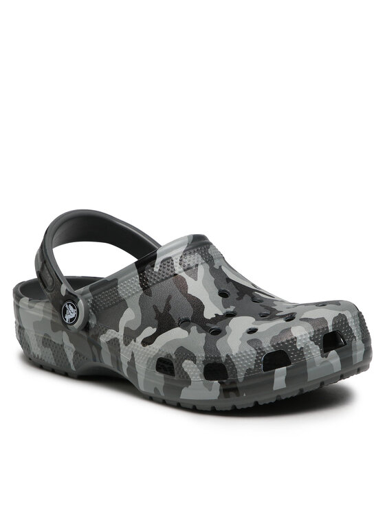 Crocs Crocs Klapki Classic Printed Camo Clog 206454 Szary