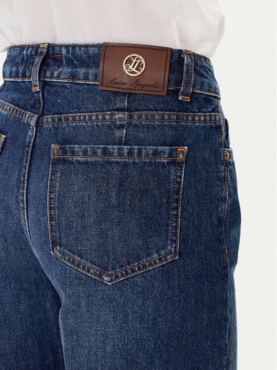 Luisa Spagnoli Luisa Spagnoli Jeans hlače Ortografia 542372 Mornarsko modra Wide Leg