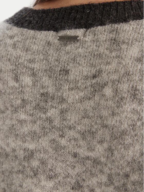 Billabong Billabong Sweter Palm Forever EBJSW00133 Szary Regular Fit