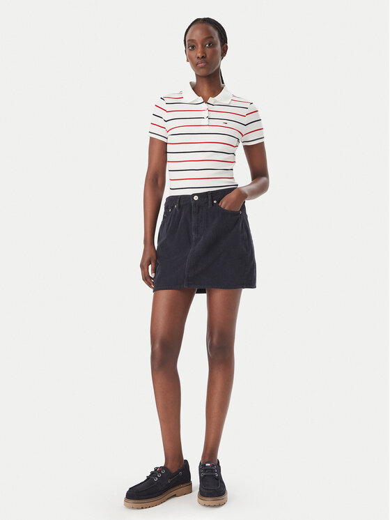 Tommy Jeans Tommy Jeans Spódnica mini DW0DW23388 Granatowy Regular Fit