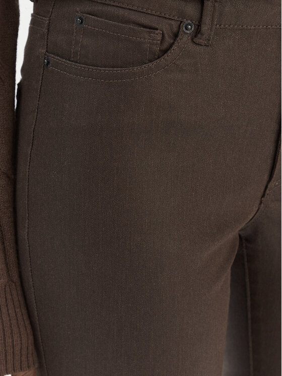 Vero Moda Vero Moda Spodnie z imitacji skóry Flash 10314591 Brązowy Skinny Fit