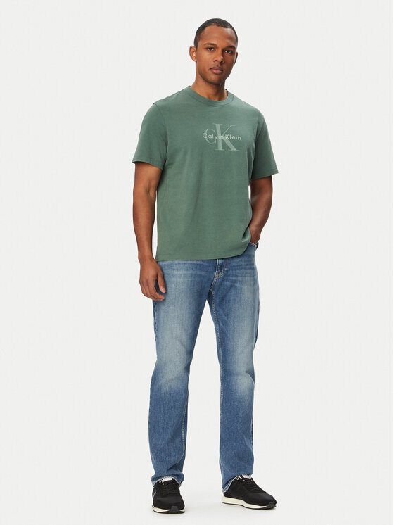Calvin Klein Jeans Calvin Klein Jeans T-Shirt SS 20S LV04RG832G Zielony Regular Fit