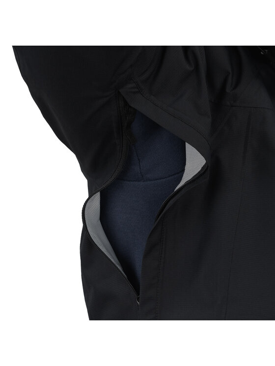 Alpinus Alpinus Kurtka przeciwdeszczowa Carniche 15K Czarny Regular Fit
