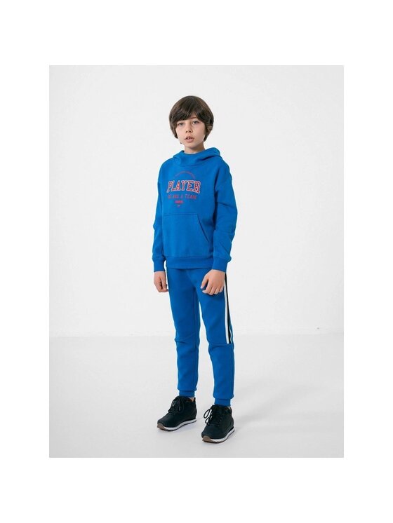 4F 4F Mikina HJZ22JBLM006-36S Modrá Regular Fit