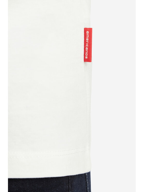 Americanos Americanos T-krekls W226-AMLTS-1057-01X Krēmkrāsas Regular Fit
