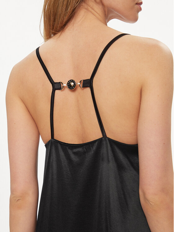 Fracomina Fracomina Vasaras kleita FS24SD3006W45101 Melns Loose Fit