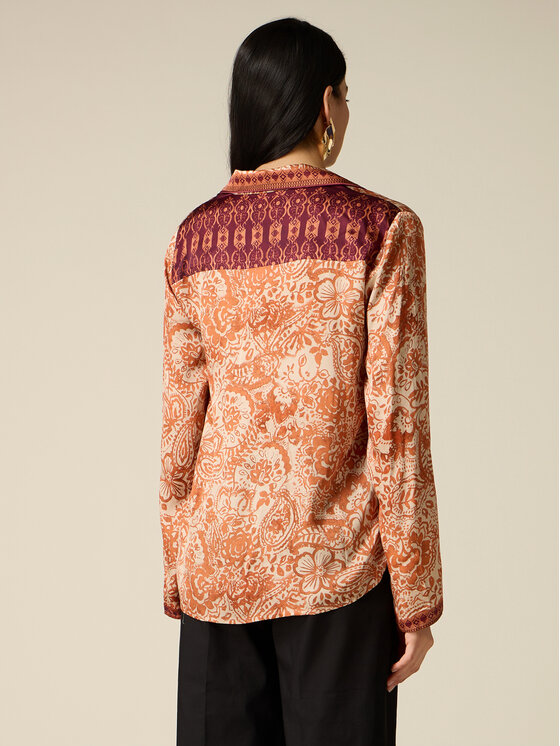 Oltre Oltre Camicia 5086R003267N0S7 Arancione Regular Fit