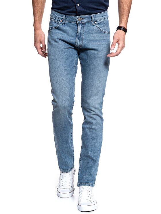 Wrangler Wrangler Jeansy LARSTON Niebieski Slim Fit