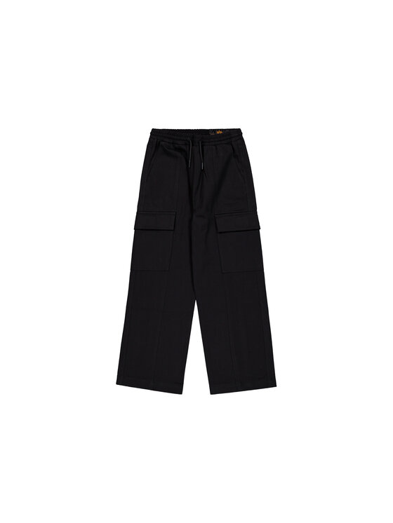 Alpha Industries Alpha Industries Spodnie cargo Open Leg Cargo Pant Kids Czarny Loose Fit