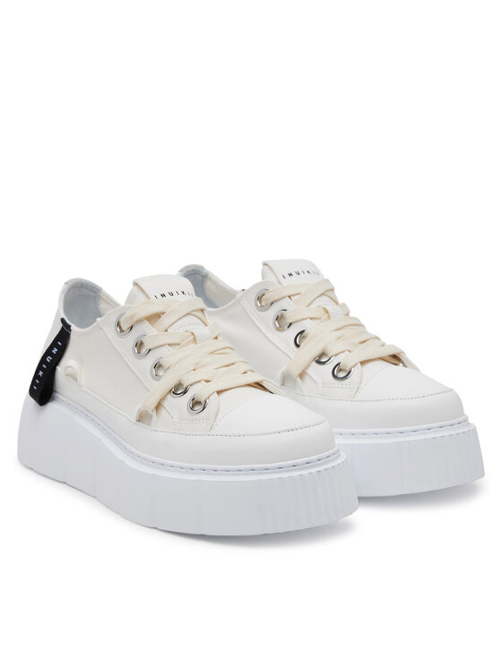 Inuikii Inuikii Кецове Matilda Canvas Low 30102-025 Бял