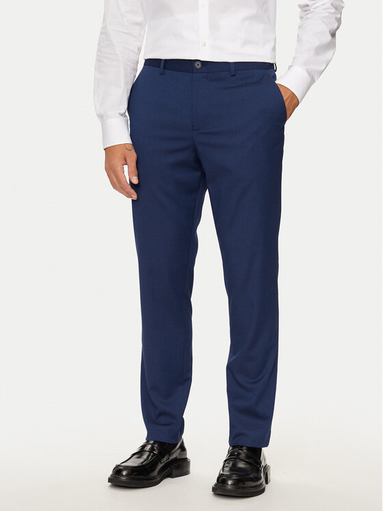 Selected Homme Spoločenské nohavice 16092419 Modrá Slim Fit
