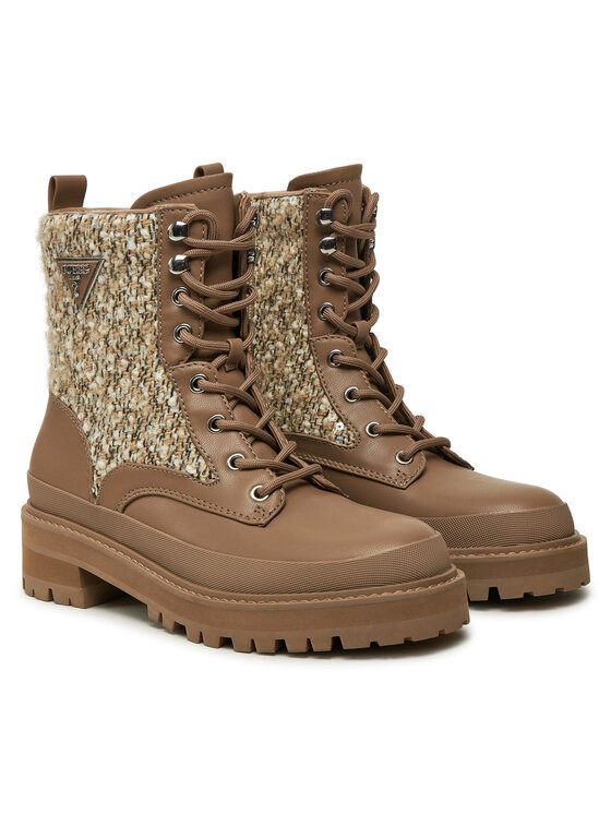 Guess Guess Trapery Badany FLFBDN ELE10 Beżowy