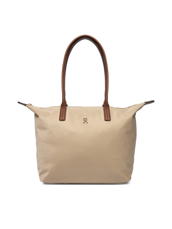 Tommy Hilfiger Tommy Hilfiger Ročna torba Popette Tote AW0AW17711 Rjava