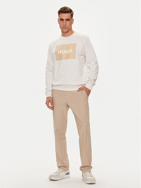 HUGO Hugo Džemperis ar kapuci Duragol222 50467944 Écru Regular Fit