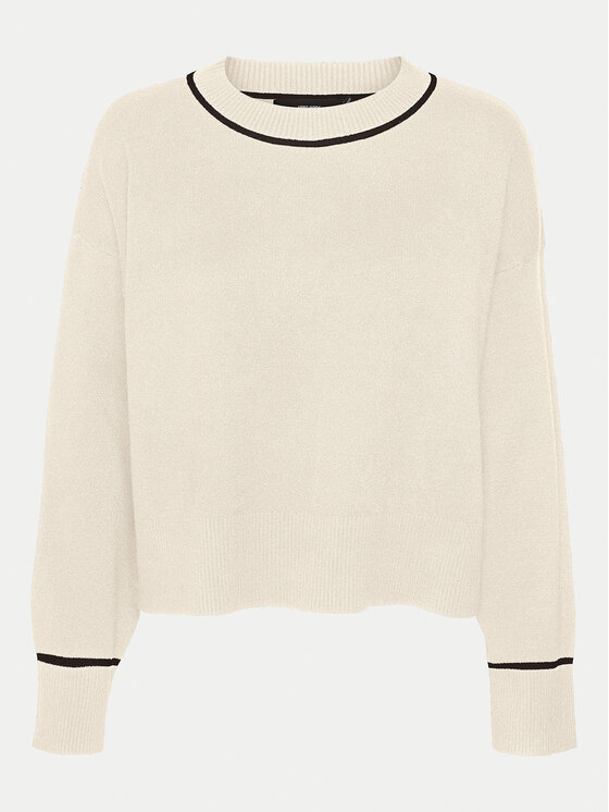 Vero Moda Vero Moda Sweter Saba 10318077 Écru Regular Fit