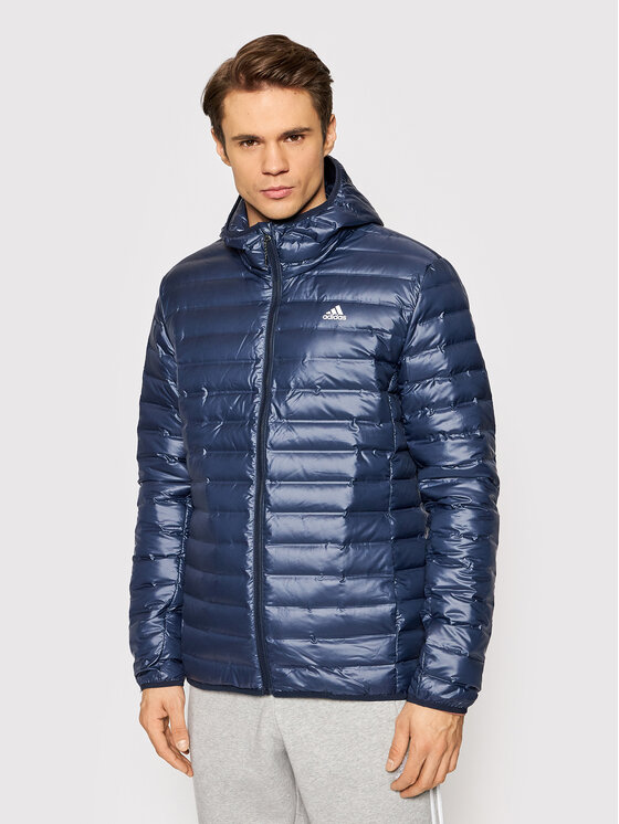 adidas adidas Vatovaná bunda Varilite DX0785 Tmavomodrá Slim Fit
