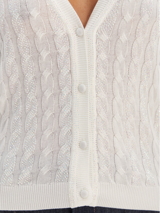 Fracomina Fracomina Кардиган FR26ST8023K547R9 Écru Regular Fit