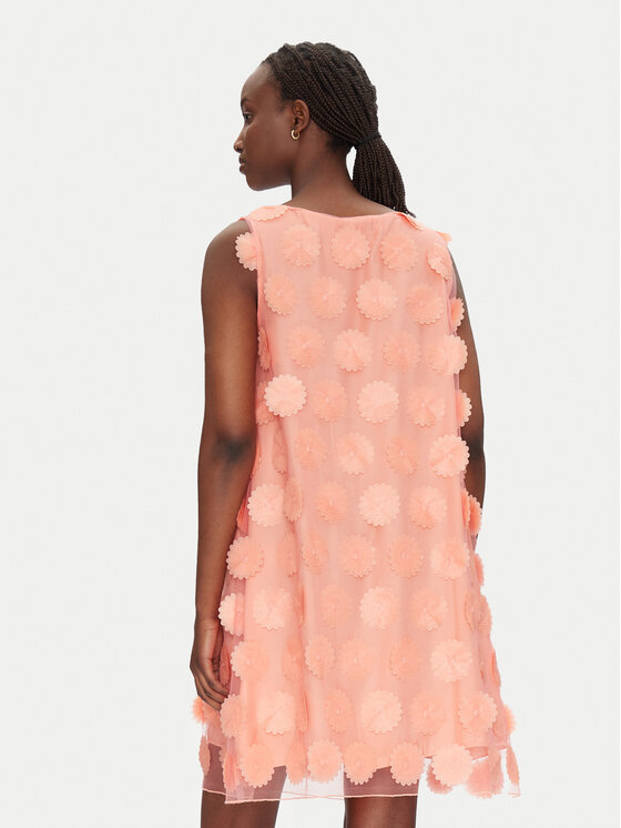 Bruuns Bazaar Bruuns Bazaar Sukienka koktajlowa Wega BBW4544 Koralowy Regular Fit