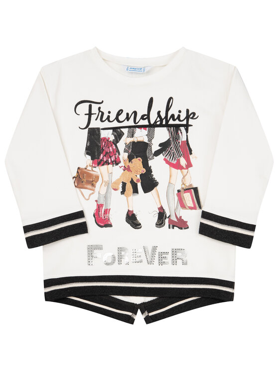 Mayoral Mayoral Комплект блуза и клин 4712 Бял Regular Fit