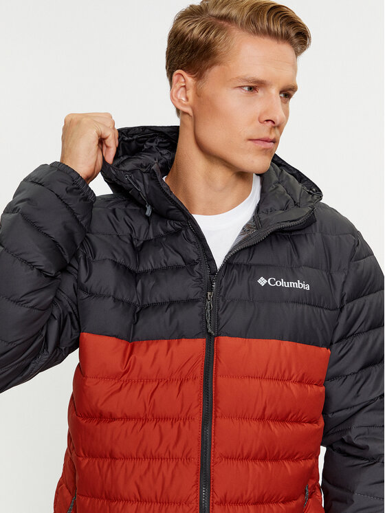 Columbia Columbia Átmeneti kabát Powder Lite™ Hooded Jacket Narancssárga Regular Fit