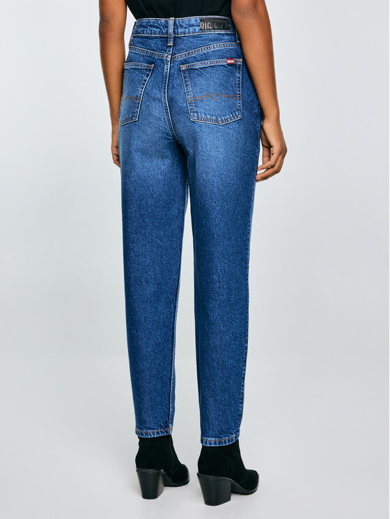 BIG STAR BIG STAR Jeansy SILLA Granatowy Boyfriend Fit