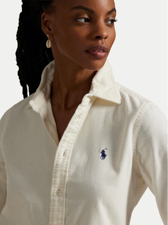 Polo Ralph Lauren Polo Ralph Lauren Srajca 211971526005 Écru Slim Fit