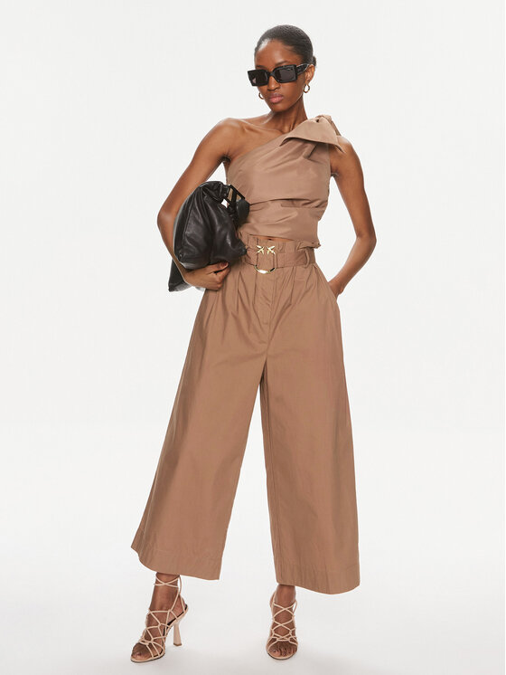 PINKO Pinko Bluză Nosiola 102780 Y3LE Maro Slim Fit