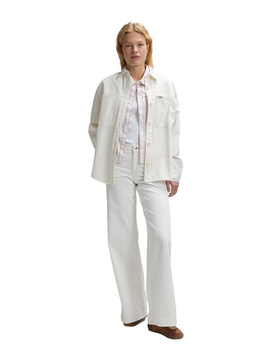 Lee Lee Koszula 112377053 Beżowy Relaxed Fit