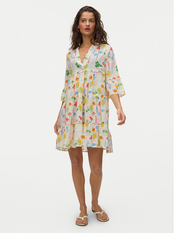 Vero Moda Vero Moda Vestito estivo Elena 10357444 Giallo chiaro Regular Fit