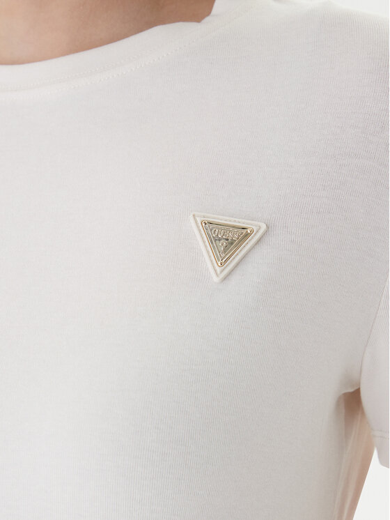 Guess Guess T-Shirt V6RI17 KD741 Écru Regular Fit