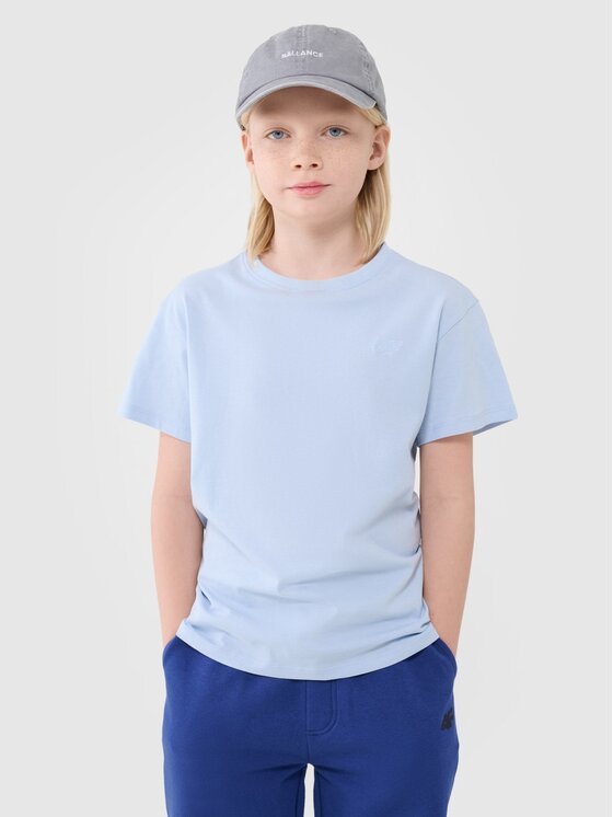 4F 4F T-shirt 4FJWSS25TTSHM2324-33S Blu Oversize