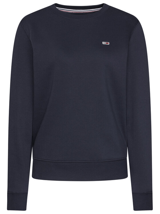 Tommy Jeans Bluza Fleece DW0DW09227 Granatowy Regular Fit