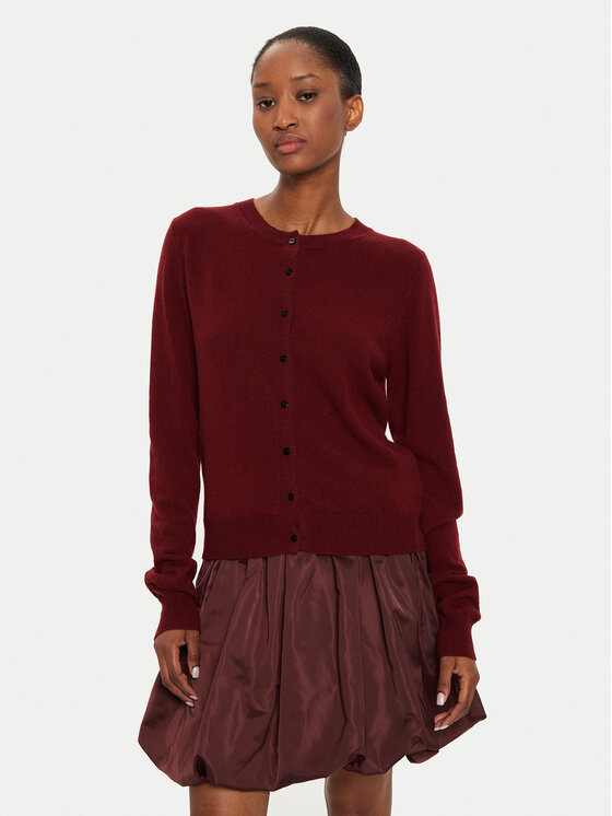Herskind Kardigán Roselle 5241969 Bordová Regular Fit