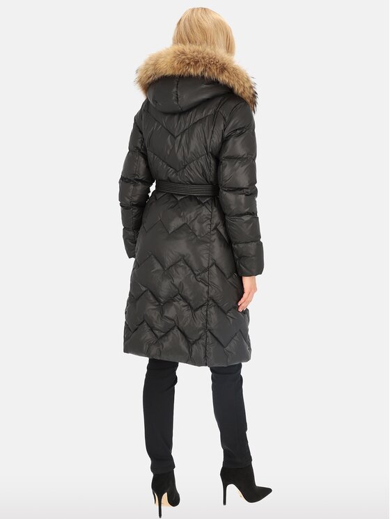 Perso Perso Dámska bunda BLH241011FXR Čierna Regular Fit