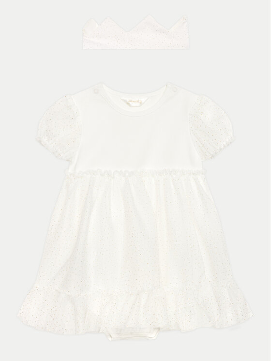 Mayoral Mayoral Elegantes Kleid 1629 Écru Regular Fit