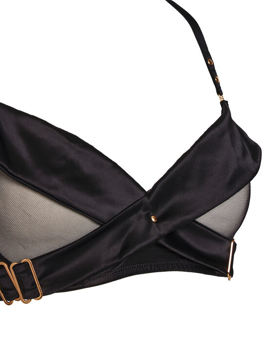 Hunkemöller Hunkemöller Biustonosz z fiszbiną Colette 301142 Czarny