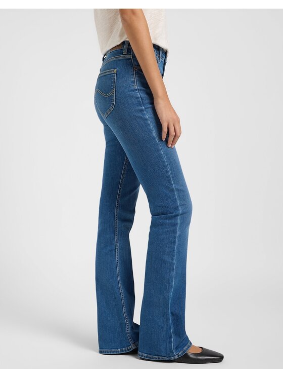 Lee Lee Jeansy Breese Boot Niebieski Bootcut Fit