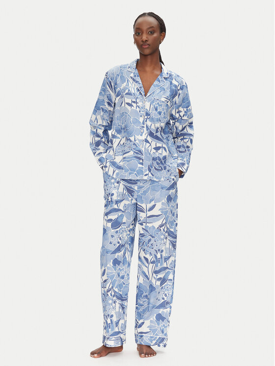 Gap Gap Pyžamové nohavice 531506-15 Modrá Relaxed Fit